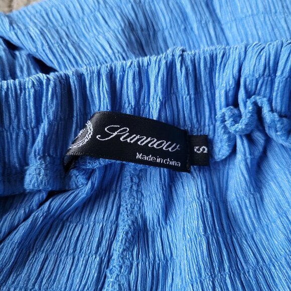 Women’s V-Neck Tiered Backless Maxi Dress – Size S – Light Blue – NWOT - Picture 9 of 11